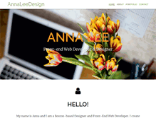 Tablet Screenshot of annaleedesign.com